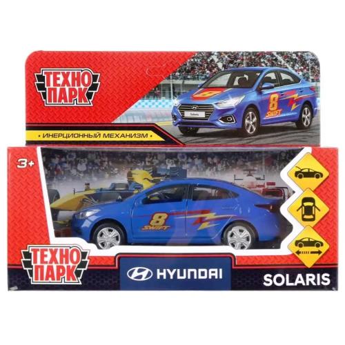 Машинка металлическая Hyundai Solaris спорт Технопарк SOLARIS2-12SRT-BU фото 4