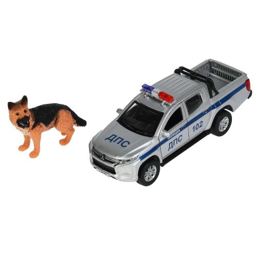 Машина металлическая Mitsubishi L200 Полиция 13см Технопарк L200-12POLSR-DOG