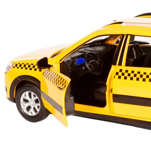 Машинка металлическая Lada Granta Cross Такси Автопанорама JB1251204 фото 4