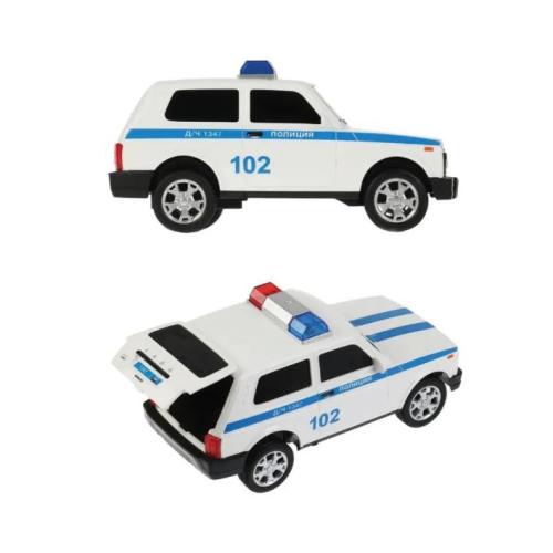 Машина Lada 4x4 Urban полиция Технопарк URBANBLACK-20PLPOL-WH фото 3