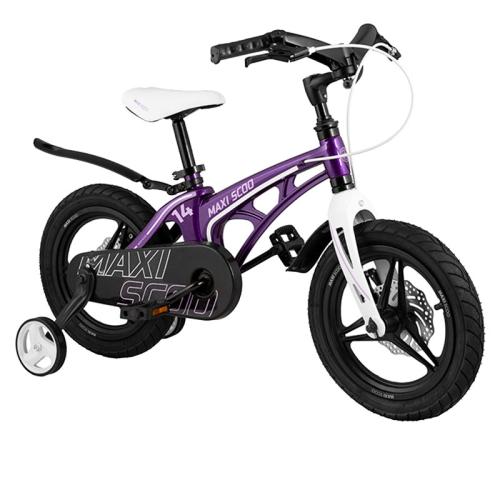 Детский двухколесный велосипед Cosmic Делюкс плюс 14 Maxiscoo MSC-C1417D фиолетовый фото 2