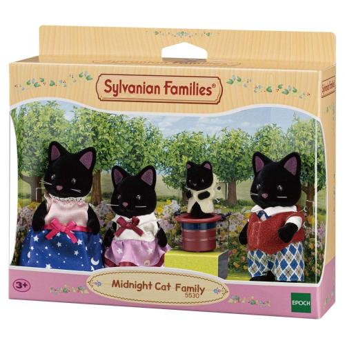 Игровой набор Sylvanian Families Семья Чёрных котов Epoch 5530 фото 4
