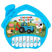 Музыкальная игрушка Синий трактор Музыкальный домик Умка 1607M329-R2