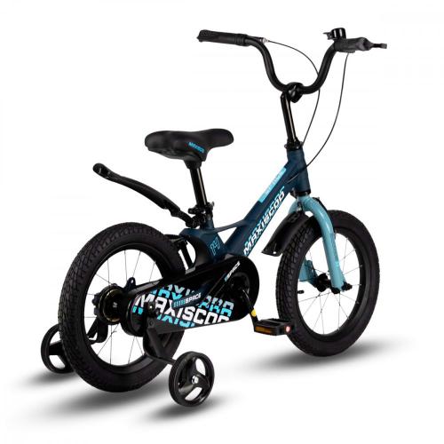 Велосипед детский Maxiscoo Space Стандарт Плюс 14'' 2024 Maxitoys MSC-S1431 Матовый Ультрамарин фото 2