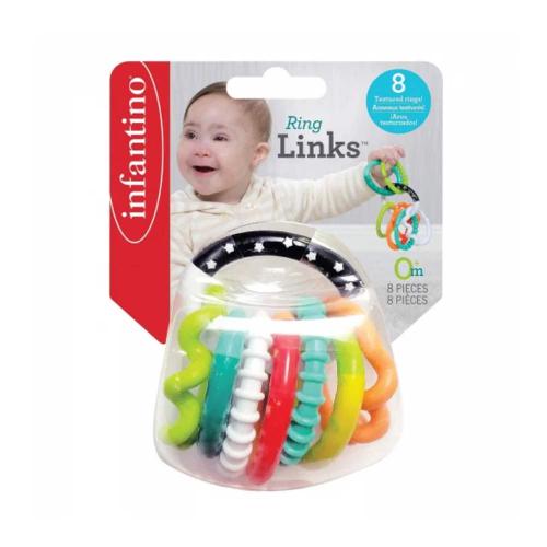 Развивающая игрушка-прорезыватель Сенсорные колечки Infantino 206158 фото 2