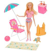 Игровой набор Пляжный отдых кукла 29 см Defa Lucy 8475 pink