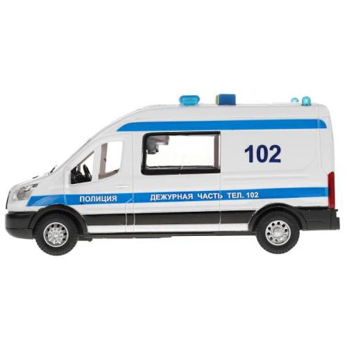 Игрушка Ford Transit Полиция 16см Технопарк TRANSITVAN-16PLPOL-WH фото 2