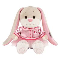Мягкая игрушка Зайка Лин в розовом бомбере с юбочкой 20 см Jack&Lin JL-03202303-20