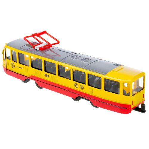 Инерционная машинка Трамвай Технопарк TRAM71403-18SL-RDYE фото 2