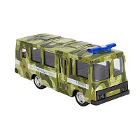 Инерционный металлический автобус Военный 1toy Р49228