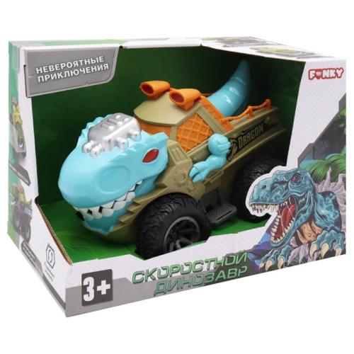 Игрушка машинка инерционная Скоростной динозавр Funky toys FT0735698 фото 4