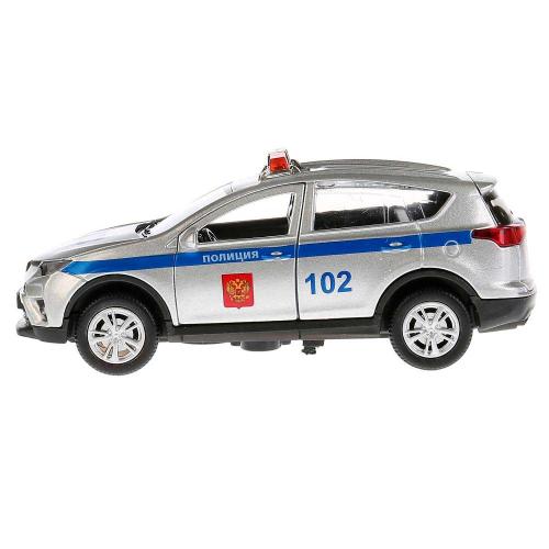 Металлическая инерционная машинка Toyota RAV4 Полиция Технопарк RAV4-P-SL фото 2