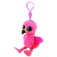 Мягкая игрушка брелок Глазастик Beanie Boo's 10 см Ty 35210 Розовый фламинго