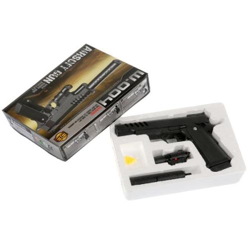 Игрушечный пистолет с глушителем и лазерным прицелом W004 1B00367 фото 3