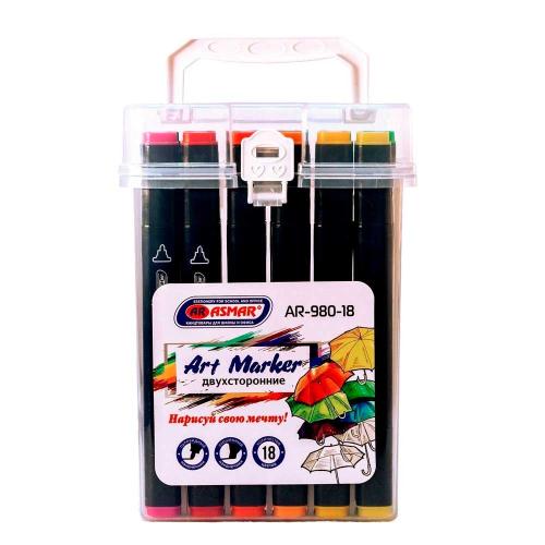 Набор скетч-маркеров Art Marker Asmar AR-980-18 фото 5