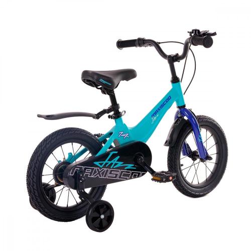 Велосипед детский Maxiscoo Jazz Стандарт 14'' 2024 Maxitoys MSC-J1434 мятный матовый фото 2