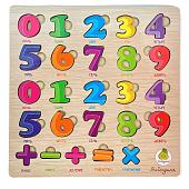 Деревянная игрушка Рамка-вкладыш Цифры двойные ЯиГрушка 12478 в Алуште